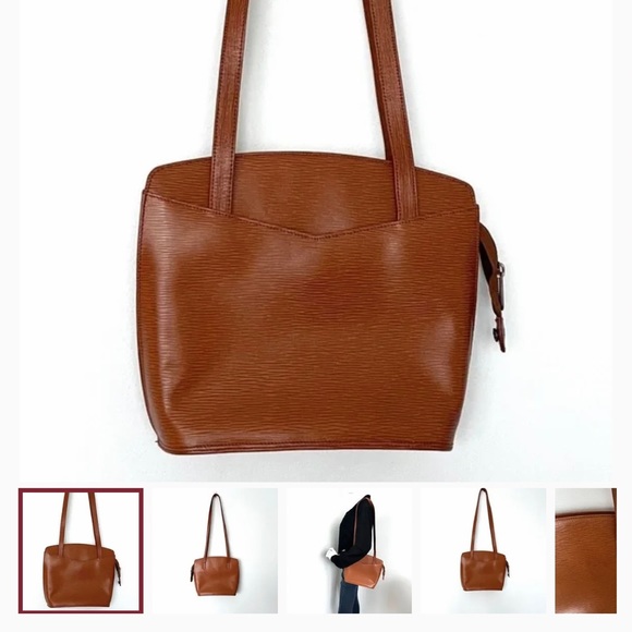 HCL Germany Vintage Bowler Frame Shoulder Bag Cognac color brown/tan - Picture 2 of 16